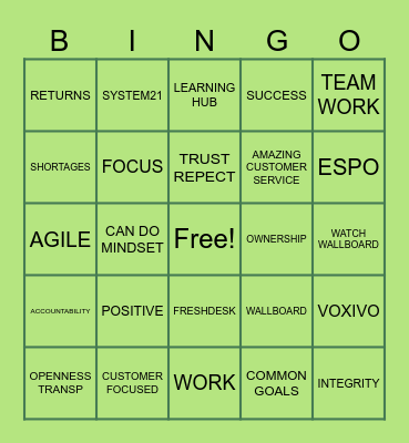 ESPO BINGO MADNESS! Bingo Card