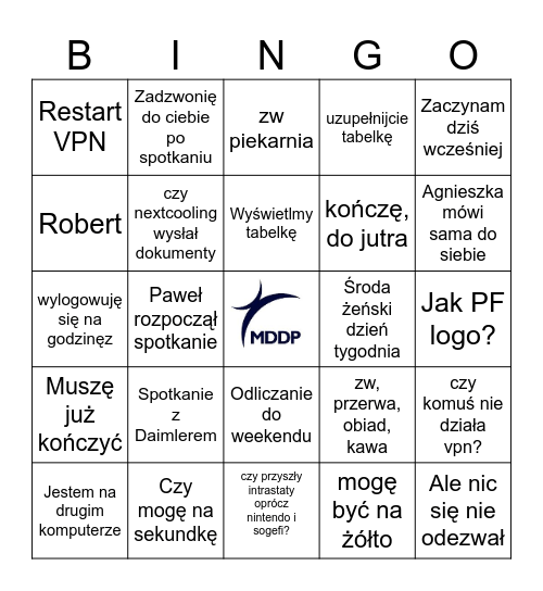 Bingo VAT C Bingo Card