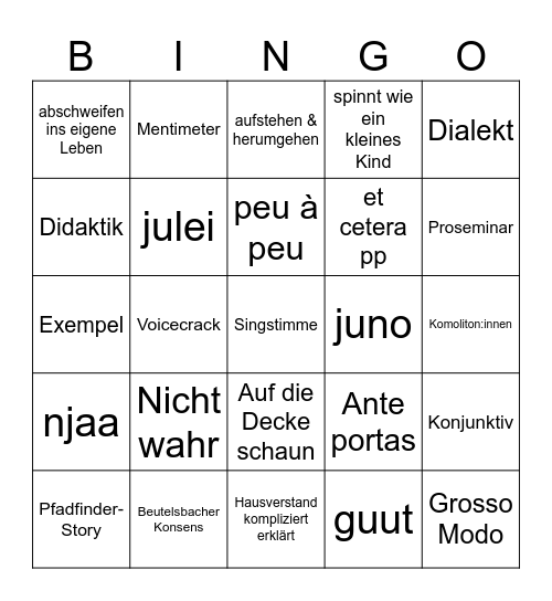 Bilewicz Bingo Card