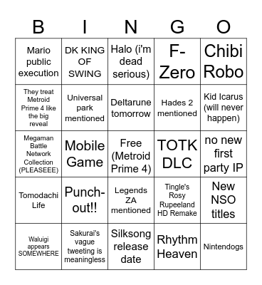 March 2025 Direct Bingo Card