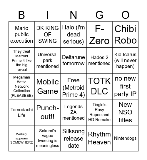 March 2025 Direct Bingo Card