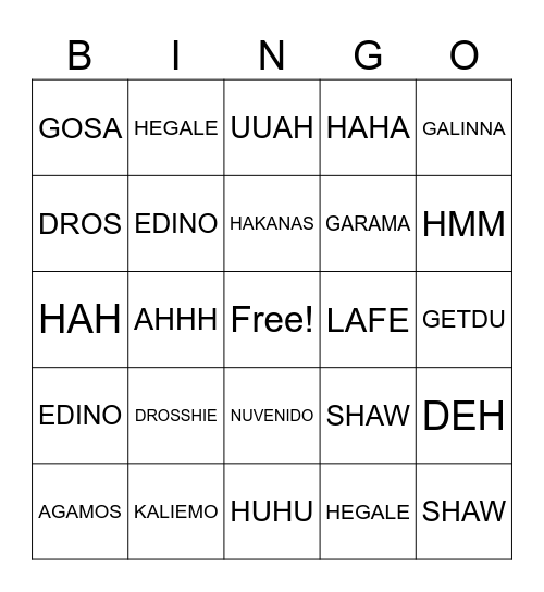 Nintendoudoune 27/03/2025 Bingo Card