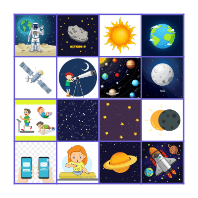 SPACE Bingo Card