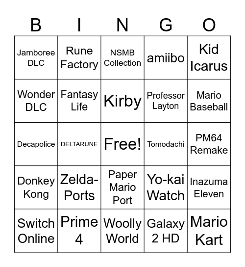 Schrottwichteln Bingo Card