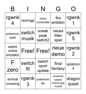 lol Bingo Card