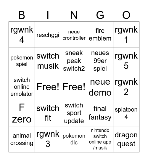 lol Bingo Card