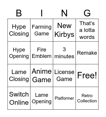 Direct Bingo 0 Bingo Card