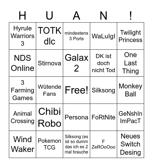 Bullshit Direct Bingo Card