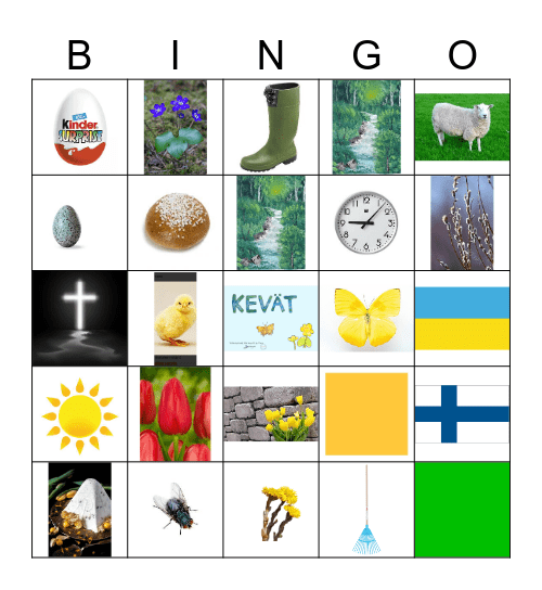 KEVÄTBINGO Card