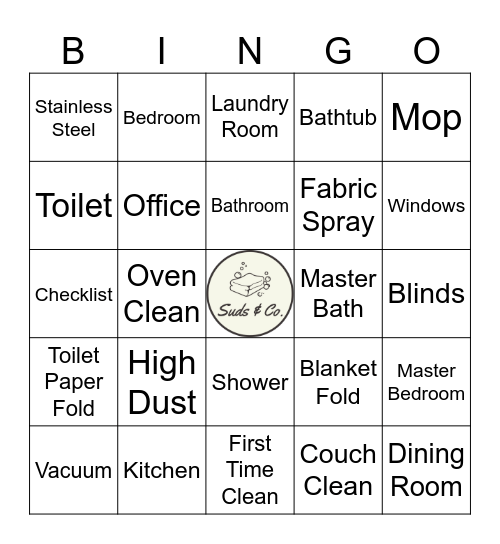 Suds & Co Bingo Card