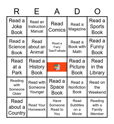 Spring READO Bingo Card