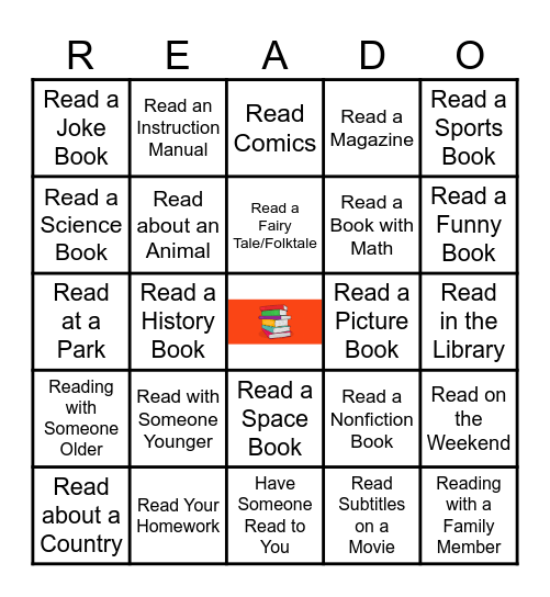Spring READO Bingo Card