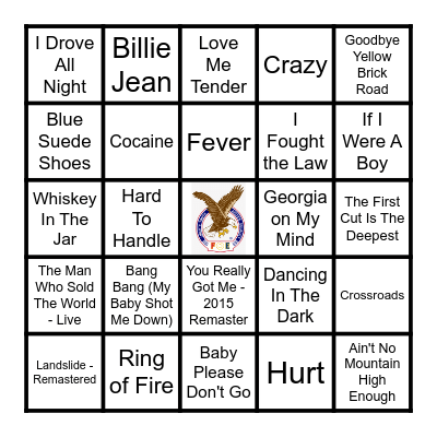 COVER SONGS 2 Bingo Card