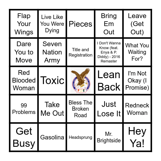 CLASS OF 2004 Bingo Card