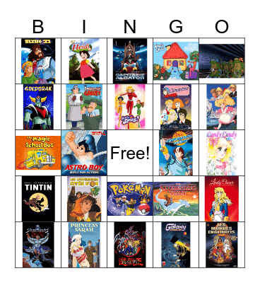 70s- early 2000s cartoons Bingo Card
