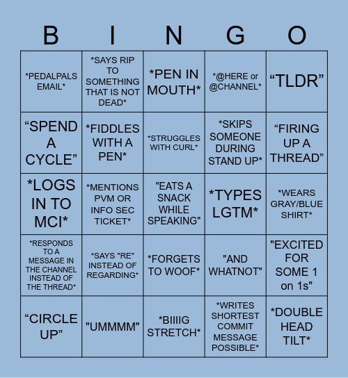 WILL BINGO Card