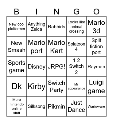 Delulu on the main Bingo Card