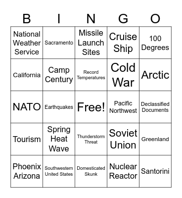 CNN 10 3/27/25 Bingo Card