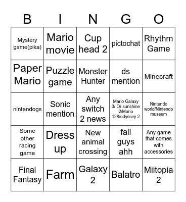 Delulu on the brain Bingo Card
