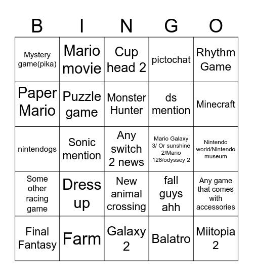 Delulu on the brain Bingo Card