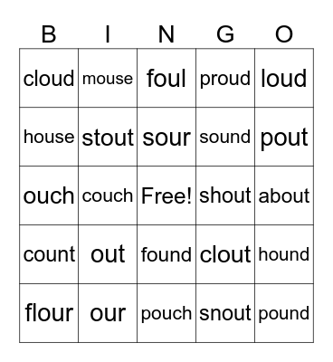 ou Bingo Card