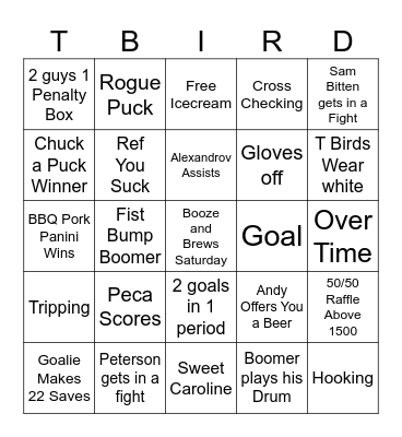 Wild Saturday Bingo Card