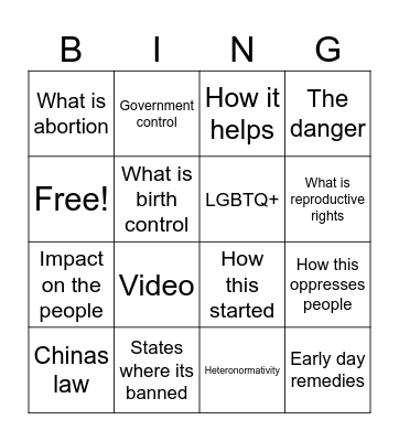 Bingo Card