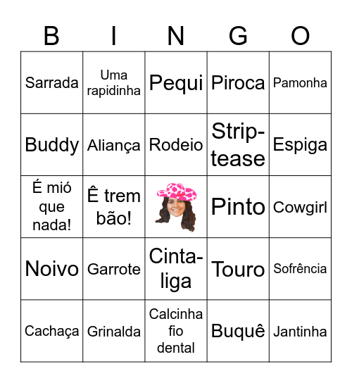 Despedida de solteira da Lara Bingo Card