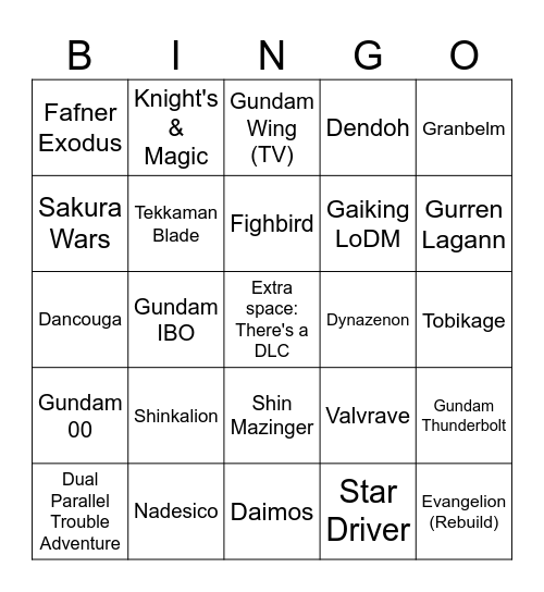 Bingo feo de SRW Y Bingo Card