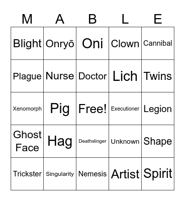Gotta Chem 'Em All Bingo Card