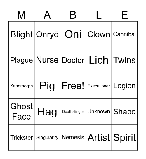 Gotta Chem 'Em All Bingo Card