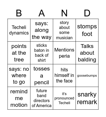 Dr. Lill Bingo Card