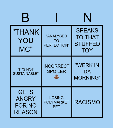 KURTLER BINGO Card