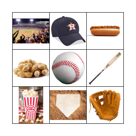 Baseball Bingo Card