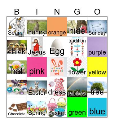 ASL Easter/Spring Bingo Card