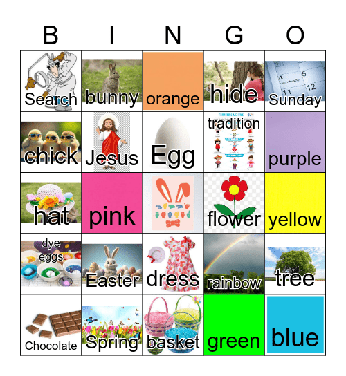 ASL Easter/Spring Bingo Card