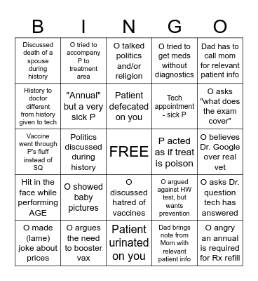 Foxbank Bingo Card