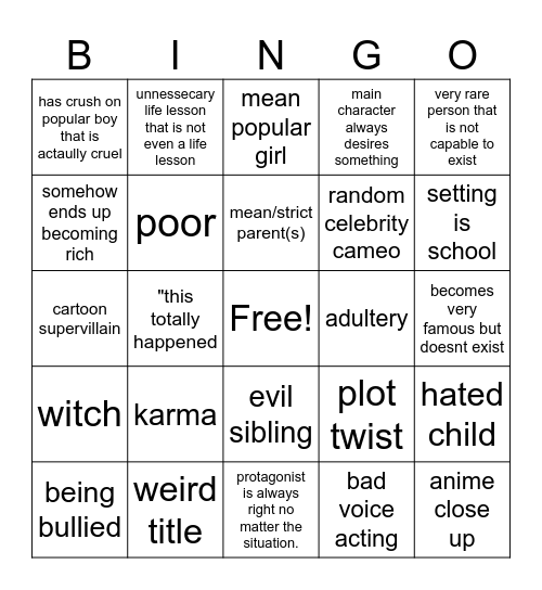 MSA BINGO Card