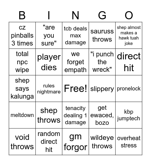 signal chaserr Bingo Card
