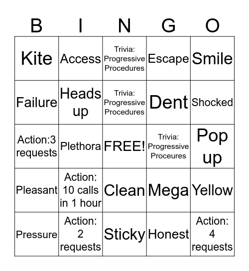 wireless Bingo Card