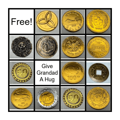 Brian's Coins of the World Bingo Card