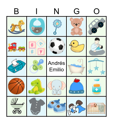 Baby Shower 05-ABR-2025 Bingo Card