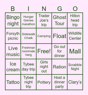 Spring 2025!!!! Bingo Card