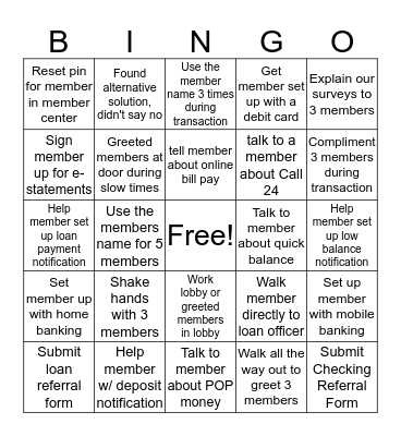 NPS/Tech Bingo!! Bingo Card