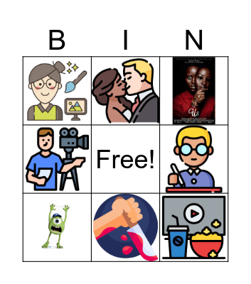 Movies Vocabulary! Bingo Card
