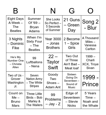 COUNT ON IT Bingo Card
