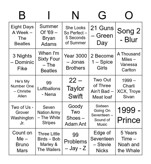 COUNT ON IT Bingo Card