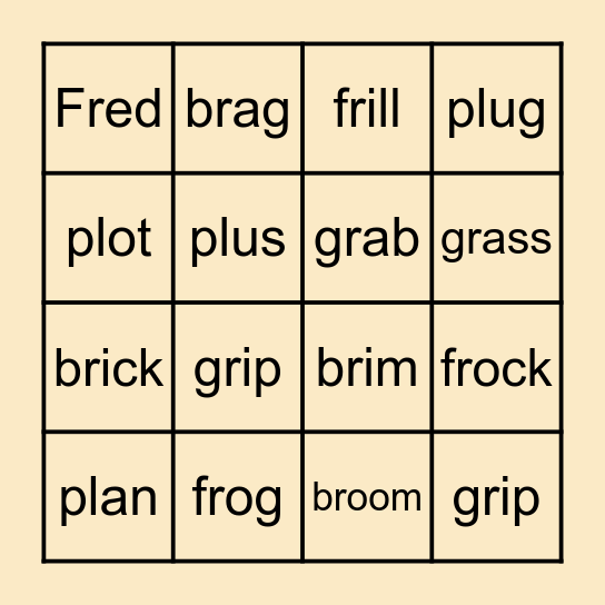 Bingo! Bingo Card