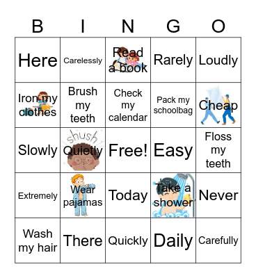 Busy Students Bingo Card