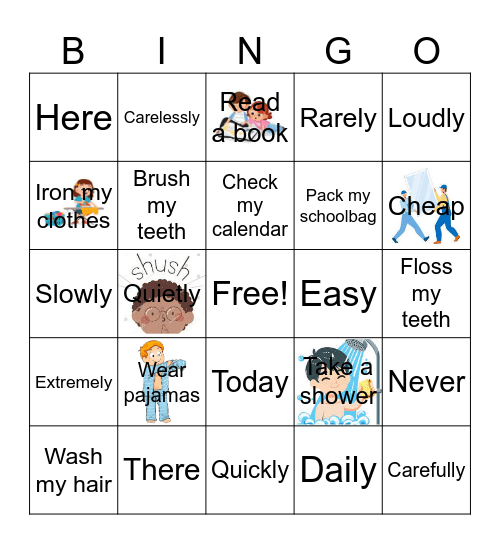 Busy Students Bingo Card
